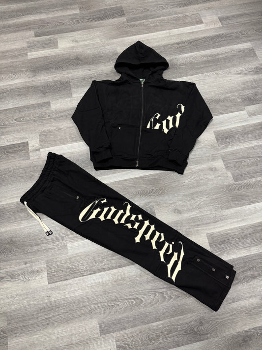 Godspeed Sweatsuit (Black/White)