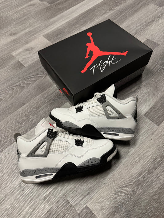 Jordan 4 White Cement OG (2025) / Preowned