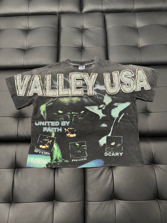 Valley Black Panther Faith Bling Tee