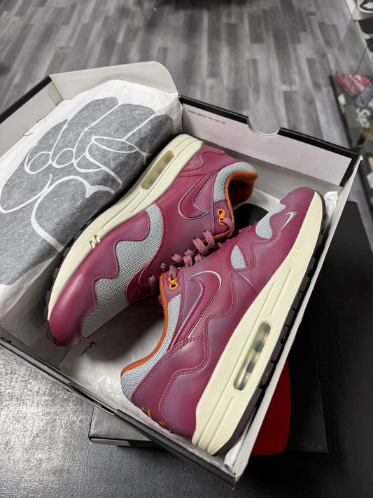 Air Max 1 Patta Rush Maroon / Preowned