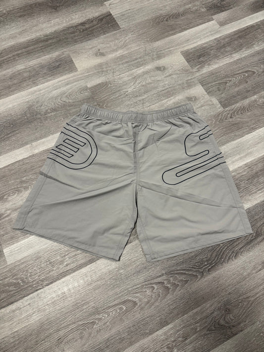 Supreme Big Logo Nylon Shorts (Grey)