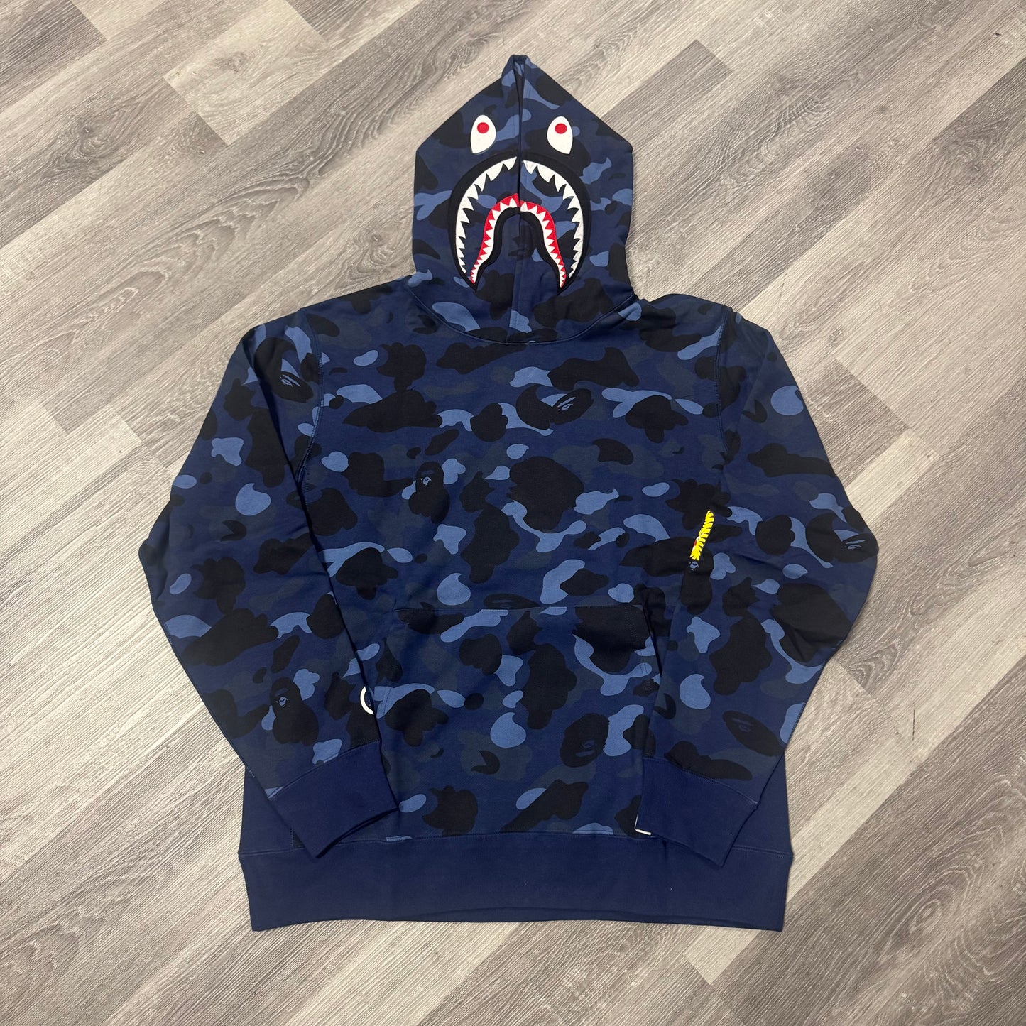 Bape Shark Camo Hoodie (Navy)