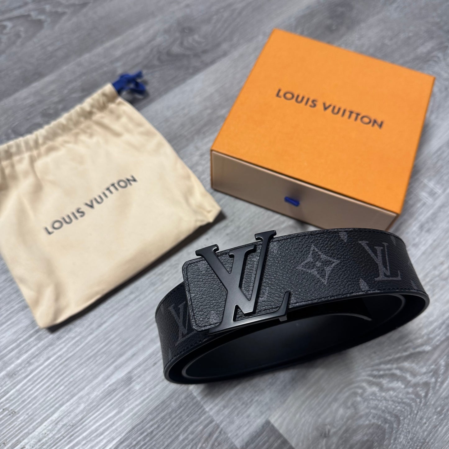 Louis Vuitton Black Damier Belt