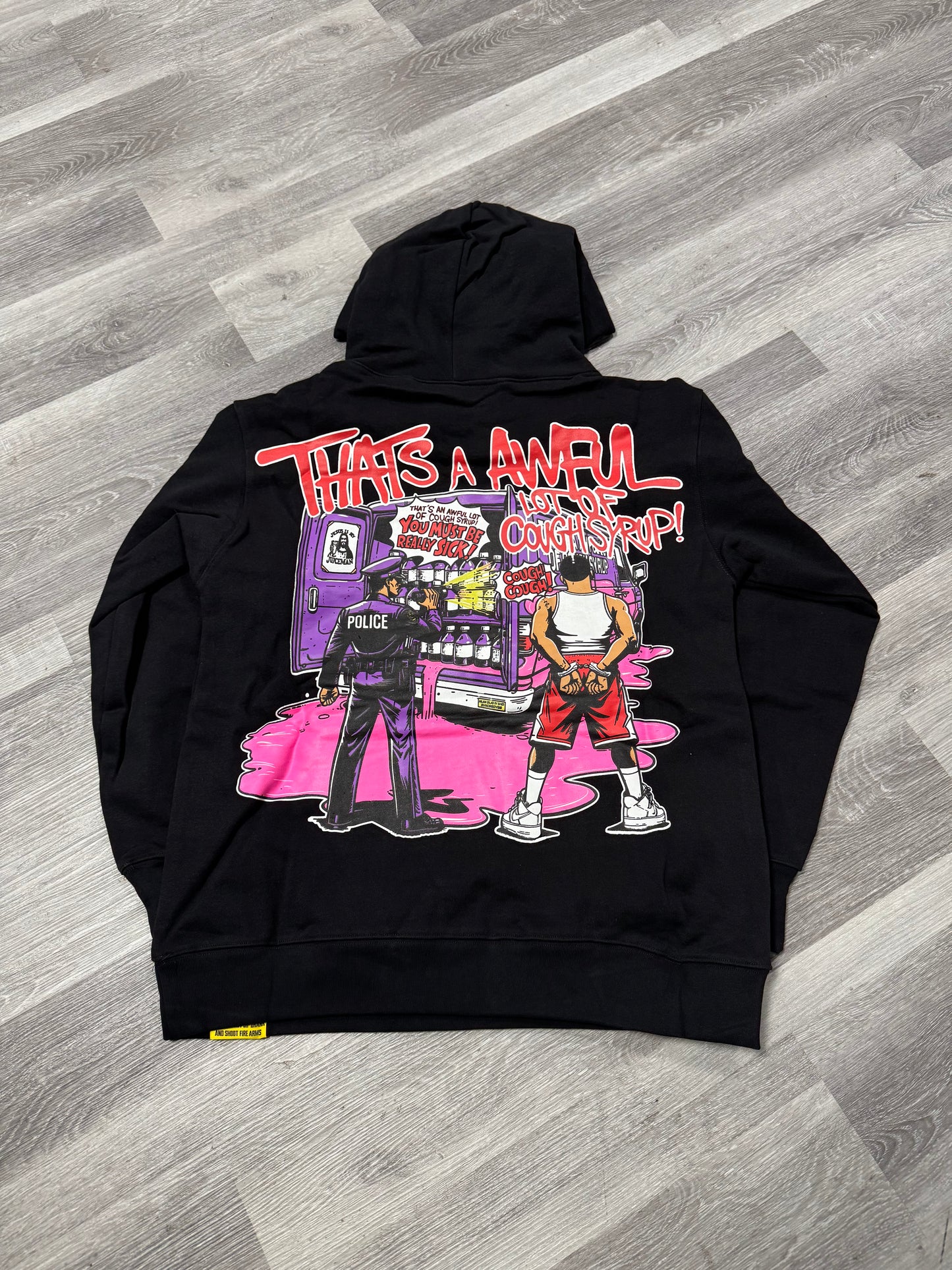 Thats a Awful Lot of Cough Syrup Juice Man Hoodie (Black)