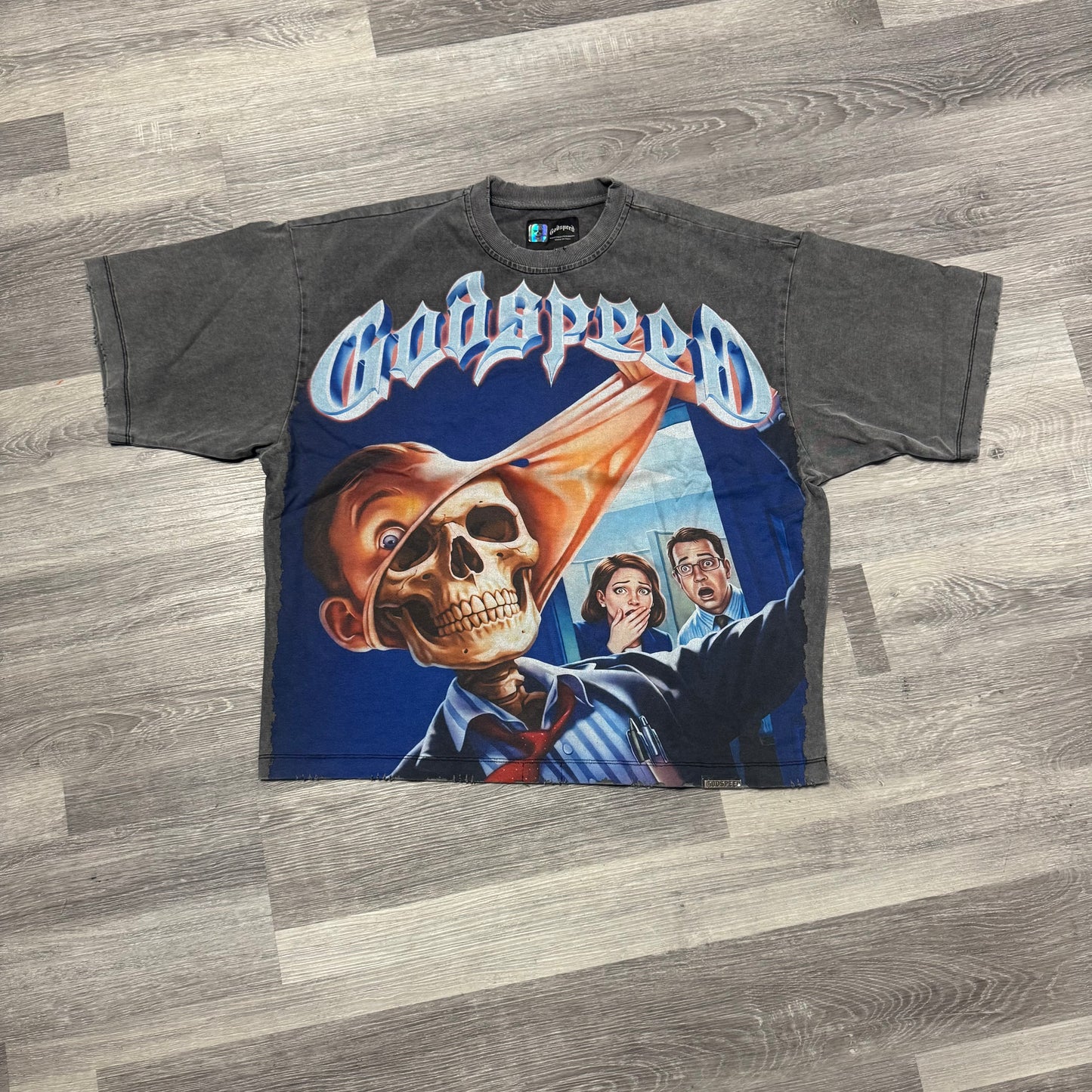 Godspeed Mask Off Tee (Grey Wash)
