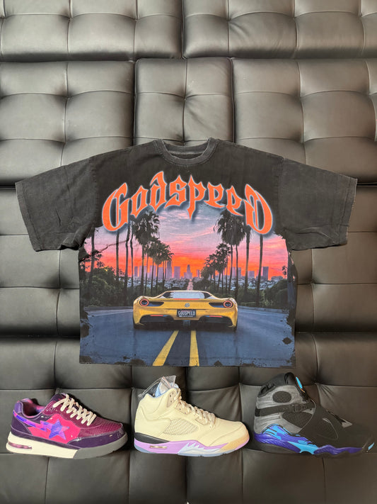 Godspeed Sunset Blvd Tee (Black Wash)