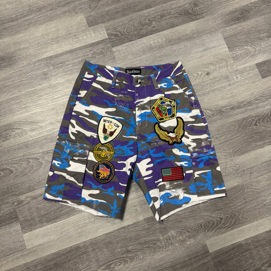 Thats a Awful Lot of Cough Syrup x Nathan Patchwork Cargo Shorts