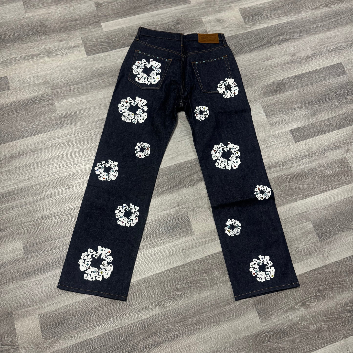 Denim Tears Rhinestone Baggy Selvedge Denim Jeans