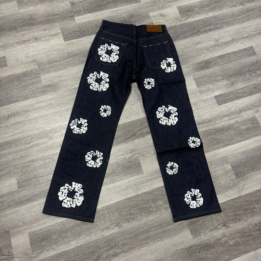 Denim Tears Rhinestone Baggy Selvedge Denim Jeans