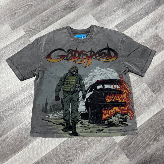 Godspeed Khaos Tee (Grey Wash)