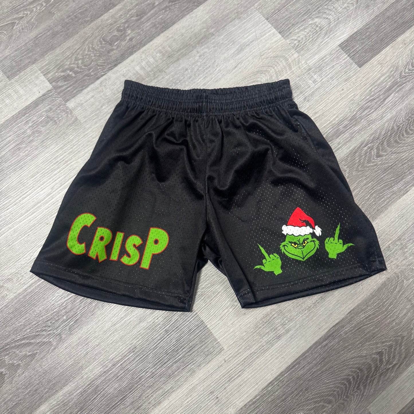 Crispy NYC Grinch Mesh Shorts