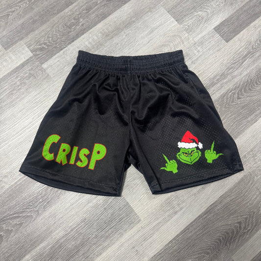 Crispy NYC Grinch Mesh Shorts