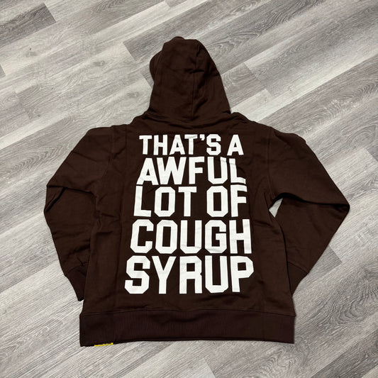 Thats a Awful Lot of Cough Syrup Classic Hoodie (Mocha Brown)