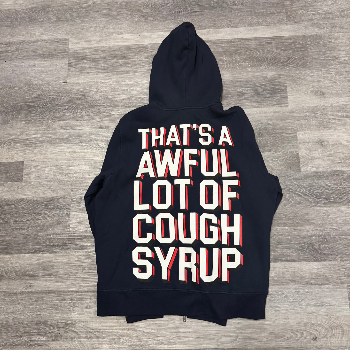 That’s A Awful Lot Of Cough Syrup Cartoon Full Zip Up Hoodie