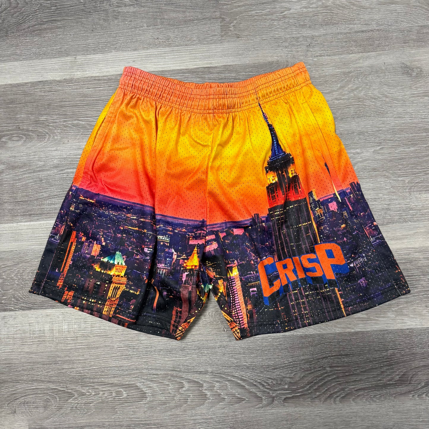 Crispy NYC New York Logo Mesh Shorts