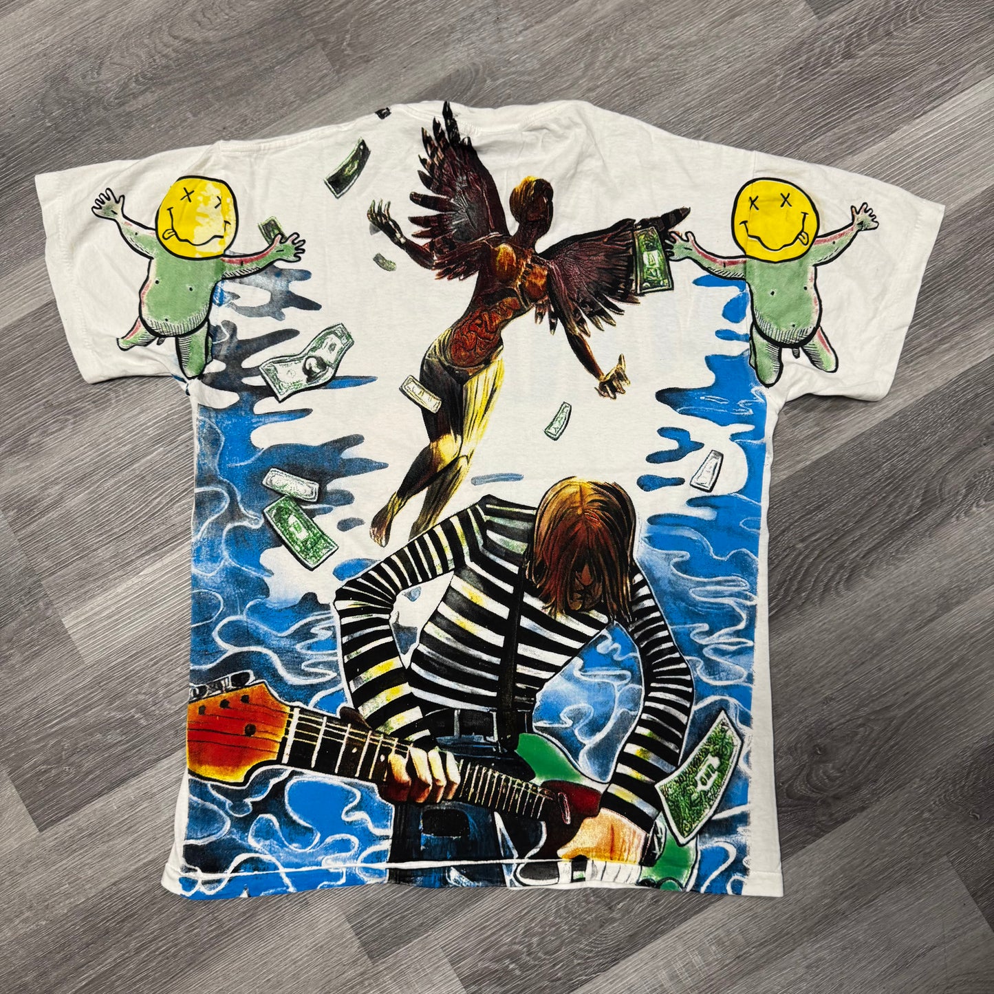 Kurt Cobain X Nirvana All Over Print Graphic Tee
