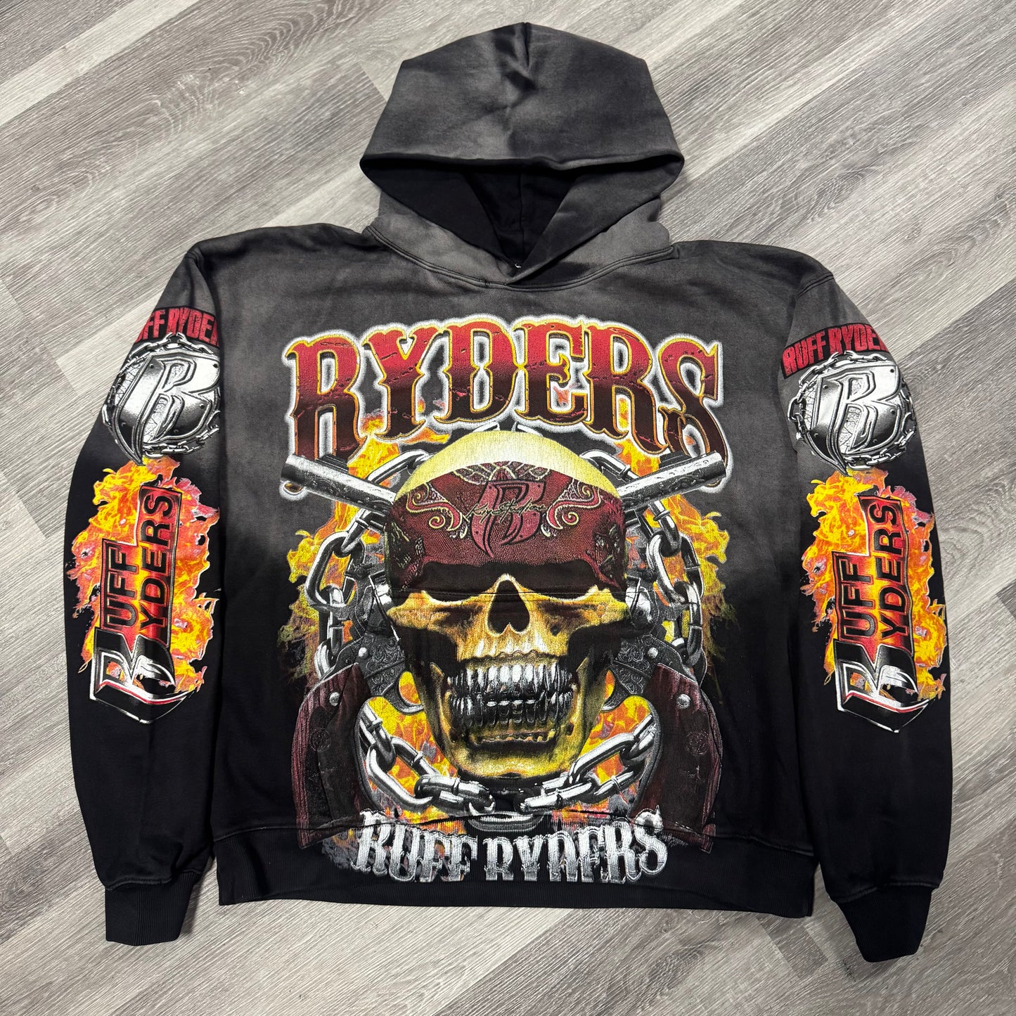 Kool Kiy X Ruff Ryders Vintage Black Hoodie