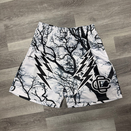 Corrupted Creative Black Fall Mesh Shorts