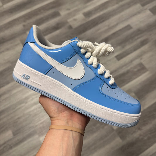 Air Force 1 Low Psychic Blue White Patent / Brand New
