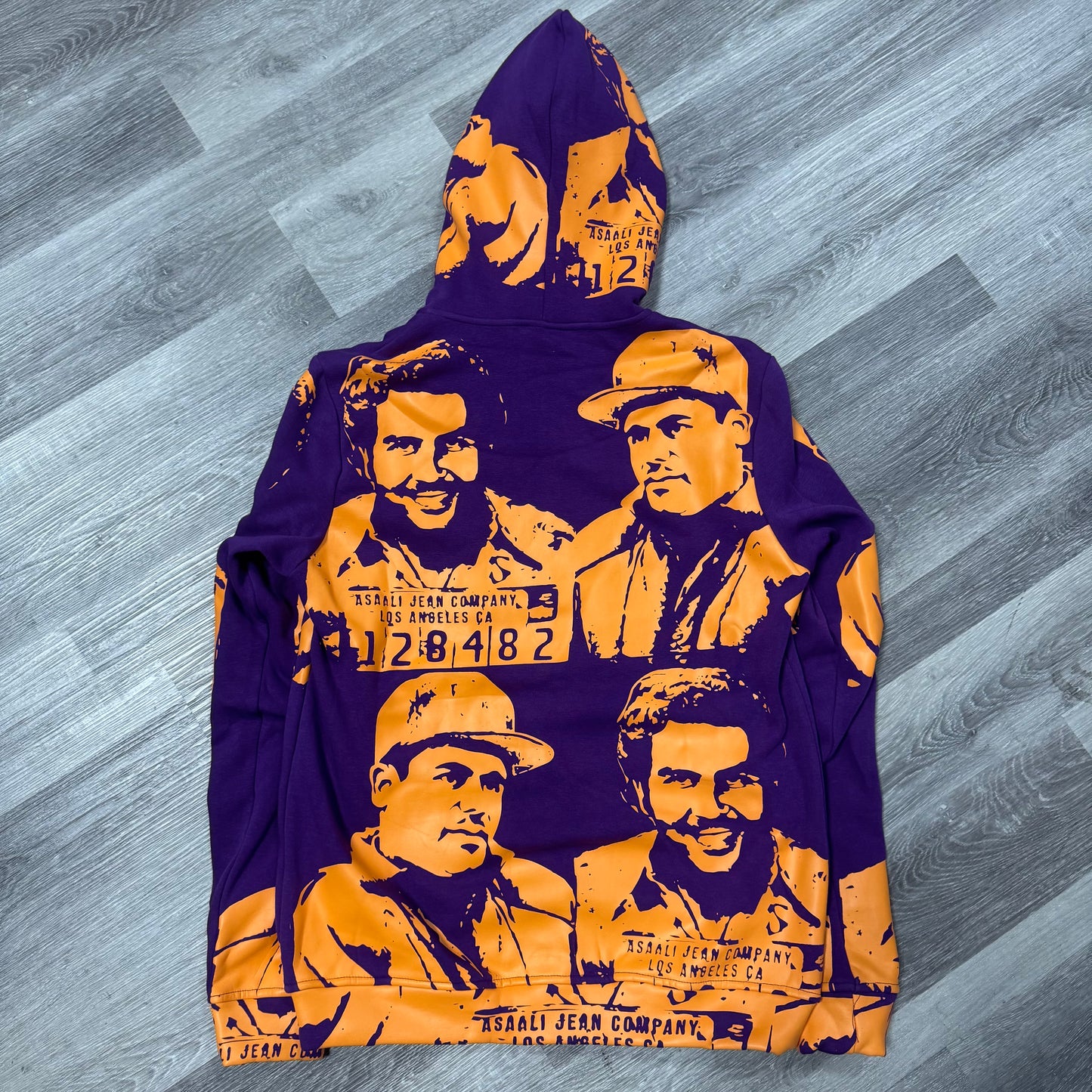 Asaali Cartel Zip Up Hoodie (Purple/Orange)