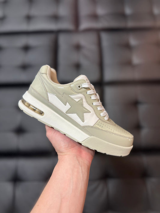 Bape Roadsta Beige Patent Leather / Brand New