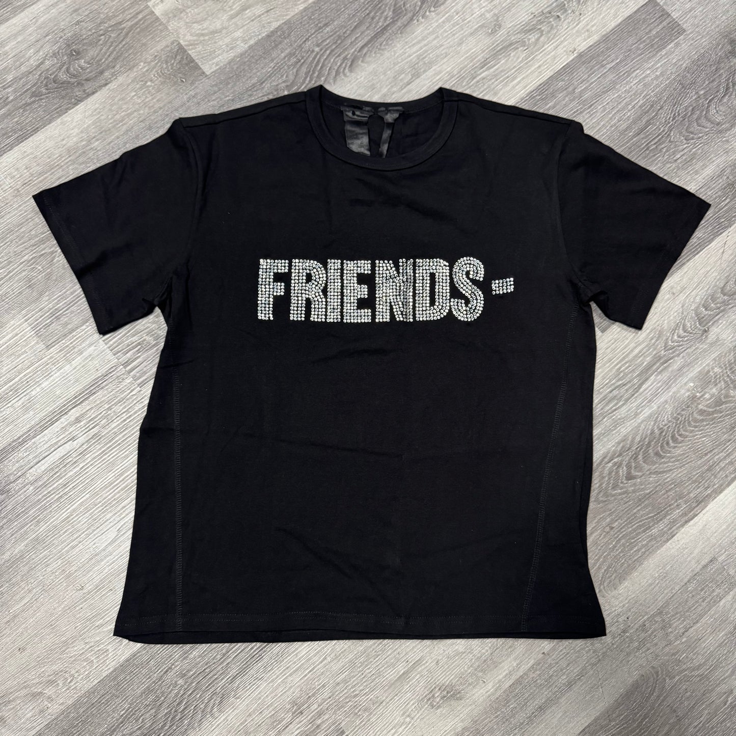 Vlone Friends Rhinestone Tee (Black)