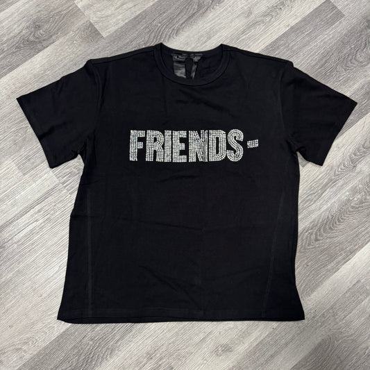 Vlone Friends Rhinestone Tee (Black)