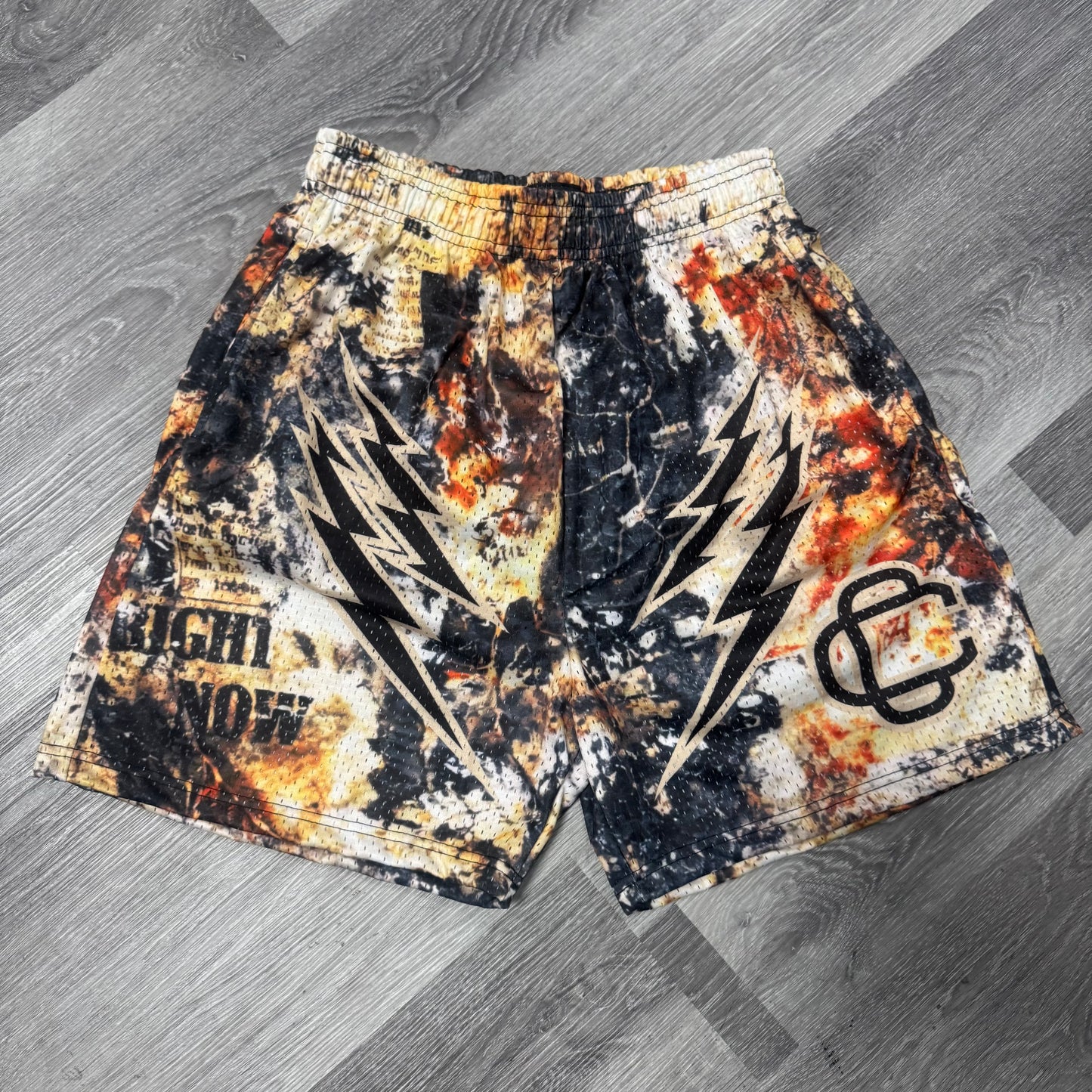 Corrupted Creative Right Now Mesh Shorts