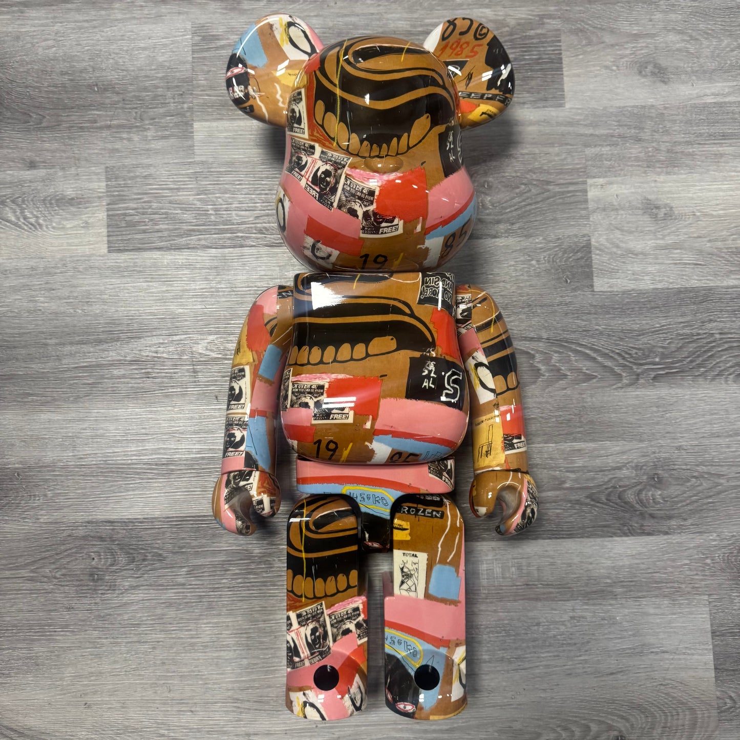 Bear Brick 1000% Andy Warhol X Jean-Michel Basquiat