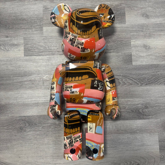 BearBrick 1000% Andy Warhol X Jean-Michel Basquiat