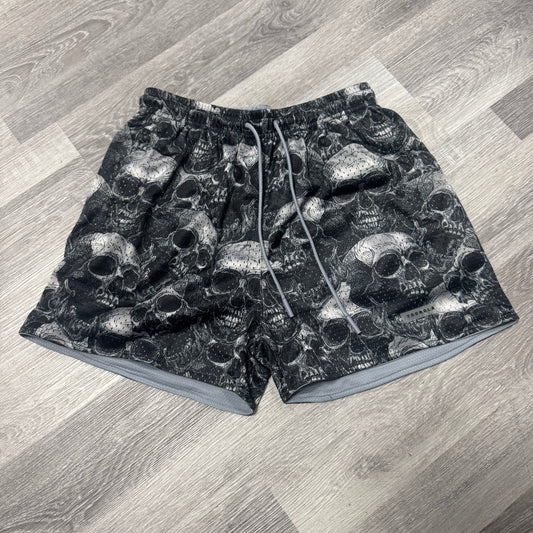 YoungLA Reversible Skull Mesh Shorts