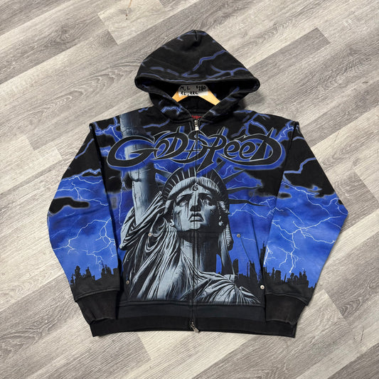 Godspeed Voltage Zip Up Hoodie (Blue)