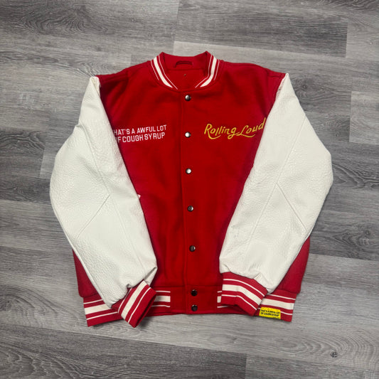 Thats A Awful Lot Of Cough Syrup X Rolling Loud Varsity Jacket