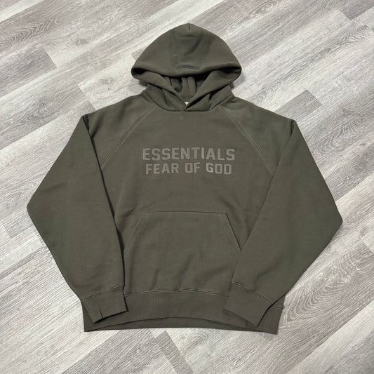 Essentials Fear of God Hoodie (Off Black)