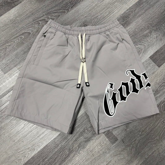 Godspeed OG Logo Nylon Shorts (Grey)