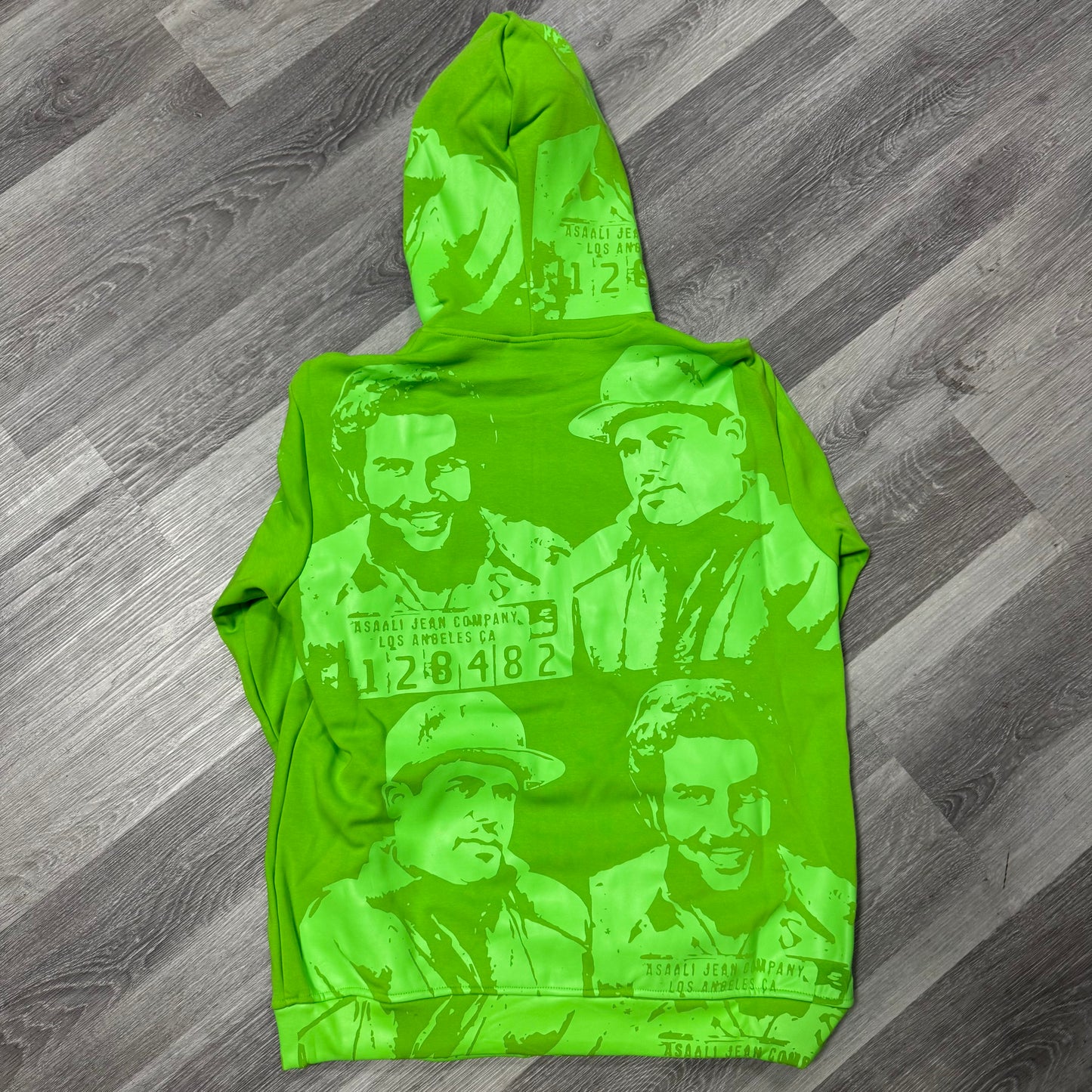 Asaali Cartel Zip Up Hoodie (Slime Green)