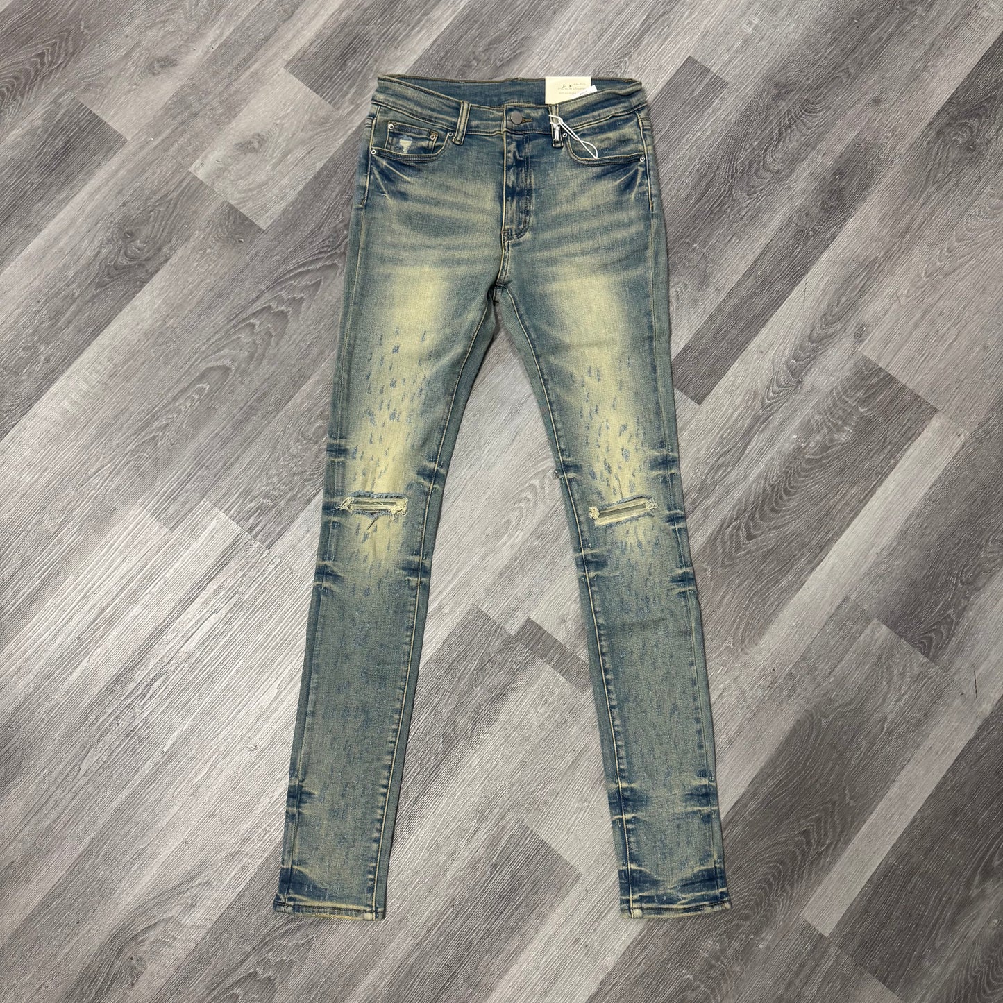 MNML Light Blue Washed Denim Jeans