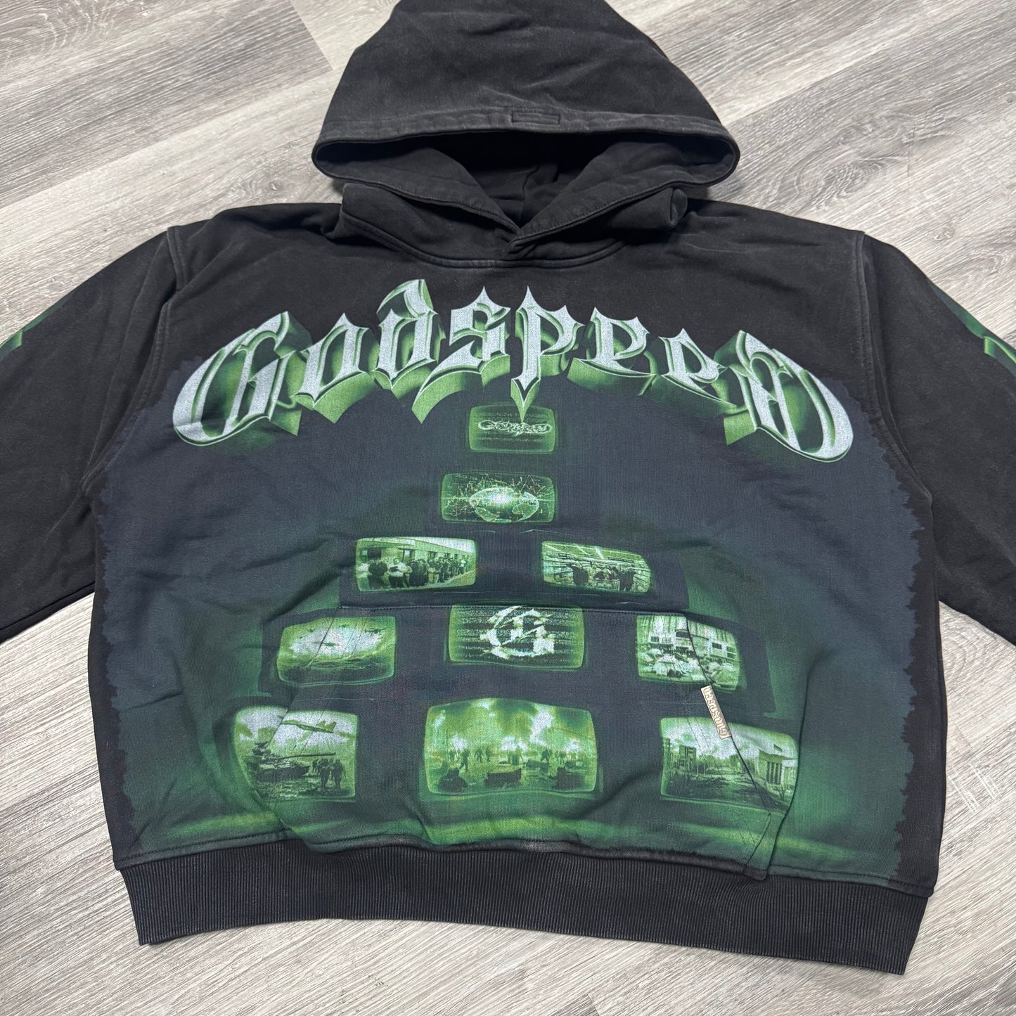 Godspeed Overstimulation Hoodie (Black Wash)