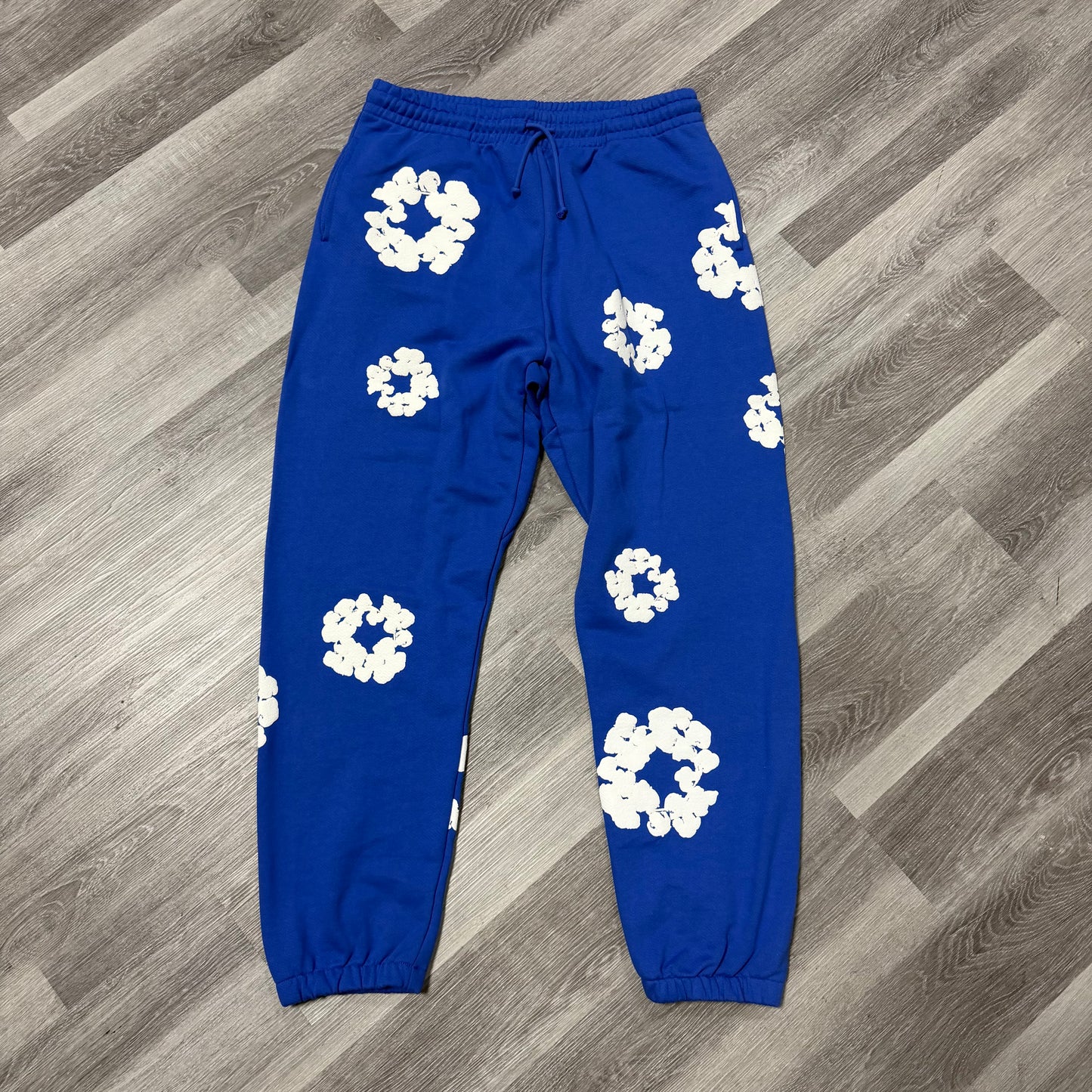 Denim Tears Cotton Wreath Sweatpants (Blue)