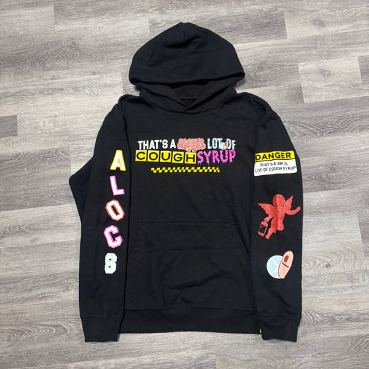 Thats A Awful Lot Of Cough Syrup Mixed Logo Hoodie