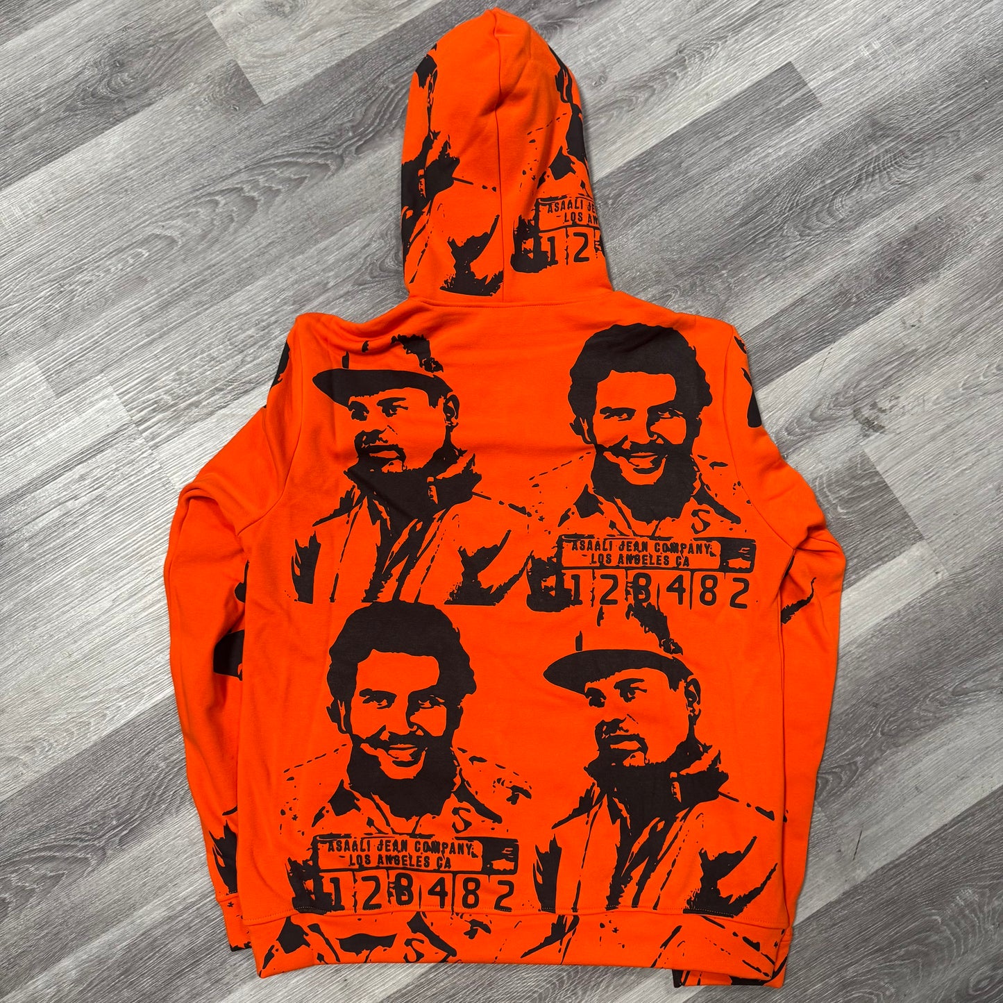 Asaali Cartel Zip Up Hoodie (Orange/Black)