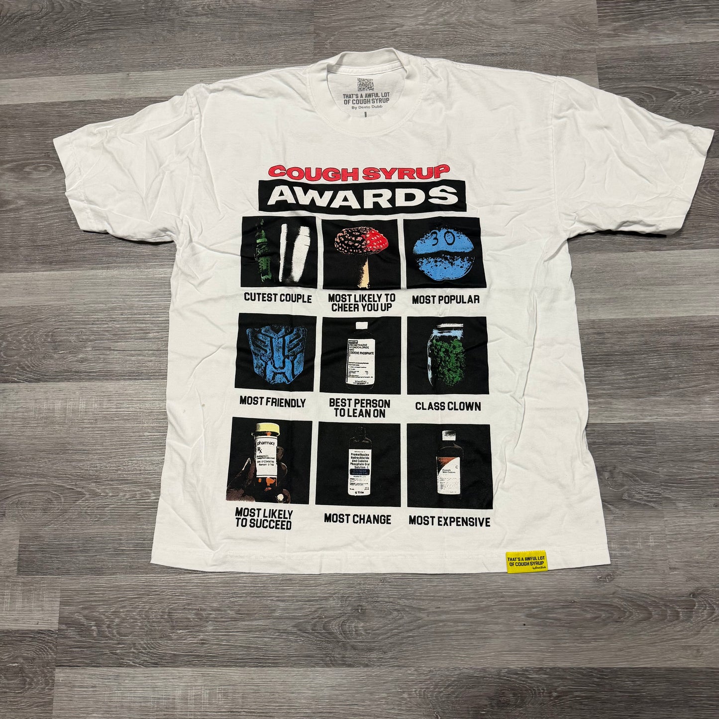That’s A Awful Lot Of Cough Syrup Awards Tee (white)
