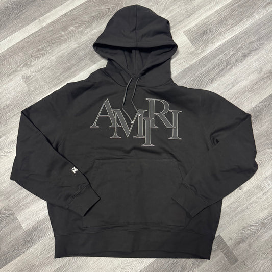 Amiri Staggered Logo Hoodie