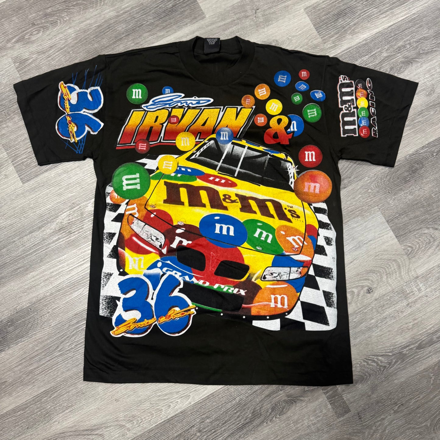 Nascar Ernie Irvan 36 x M&M’s Graphic Tee (Black)
