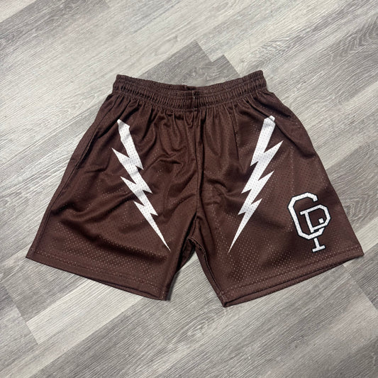 Crispy NYC Brown Mesh Shorts