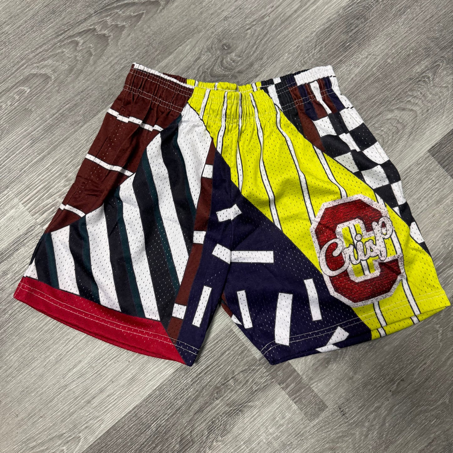 Crispy NYC Confetti Big C Logo Mesh Shorts