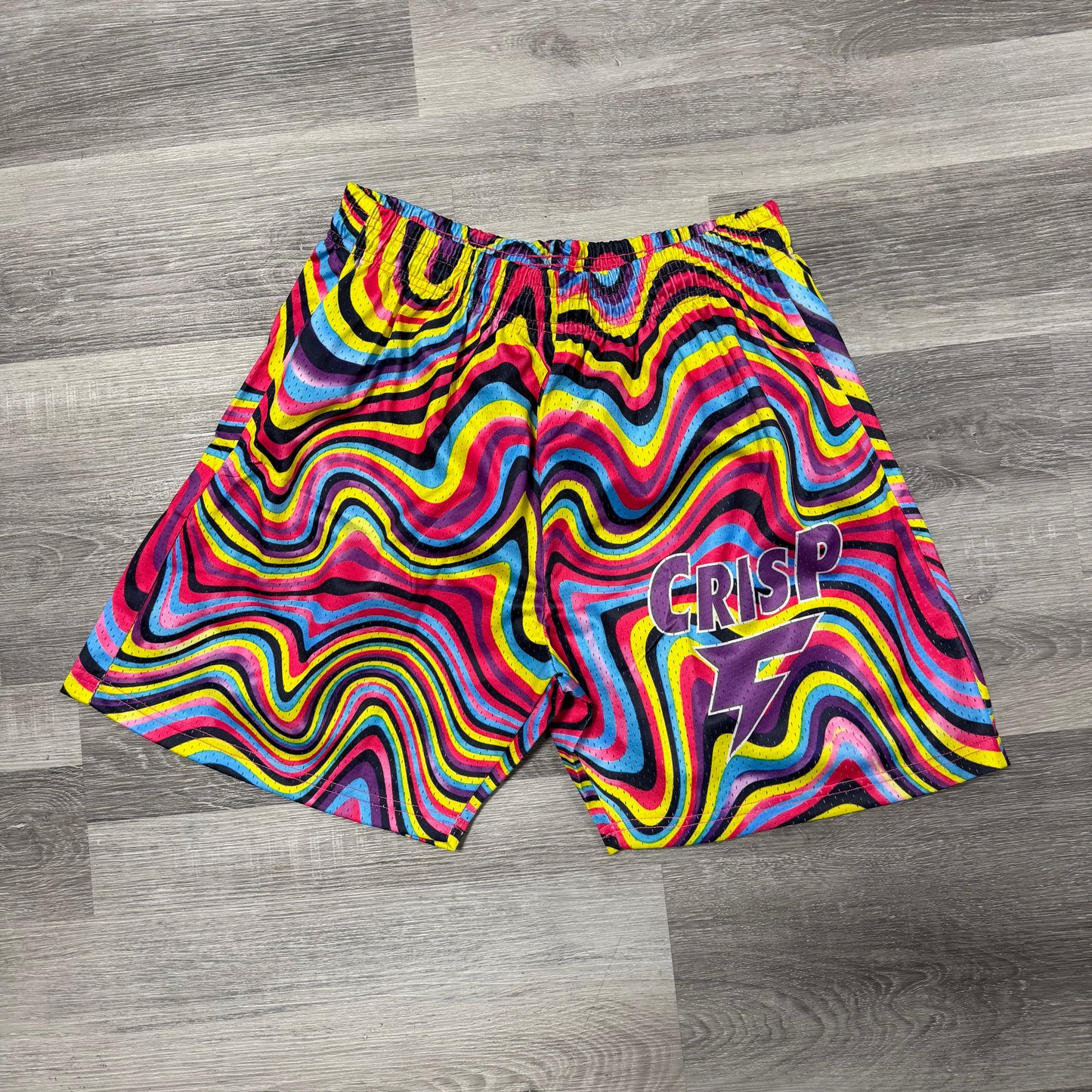 Crispy NYC Trippy Logo Mesh Shorts