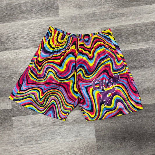Crispy NYC Trippy Logo Mesh Shorts