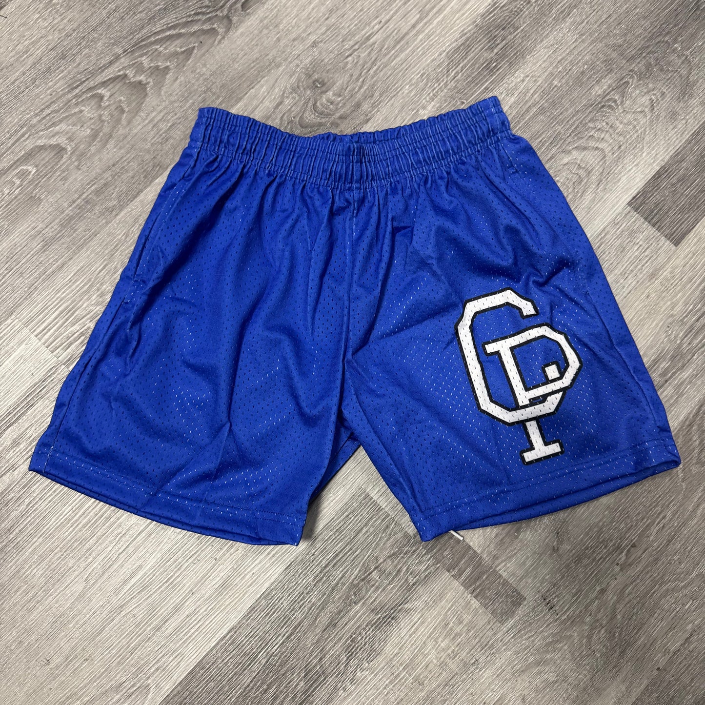 Crispy NYC Logo Mesh Shorts (Blue)