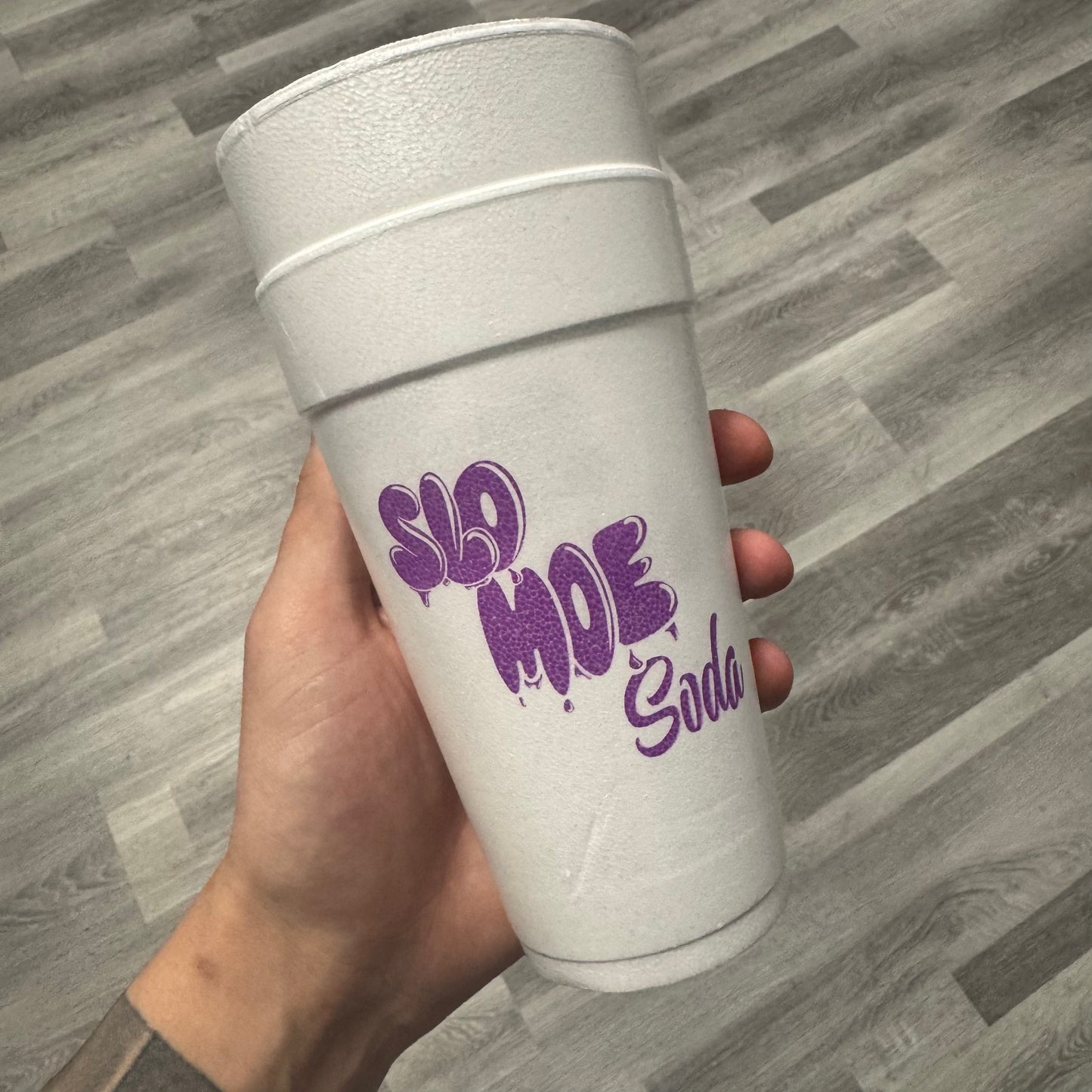 SloMoe Soda Styrofoam Cups (One Cup)
